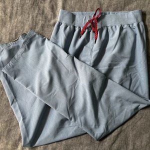 Jaanuu four pocket Scrub Bottoms LT Chambray blue